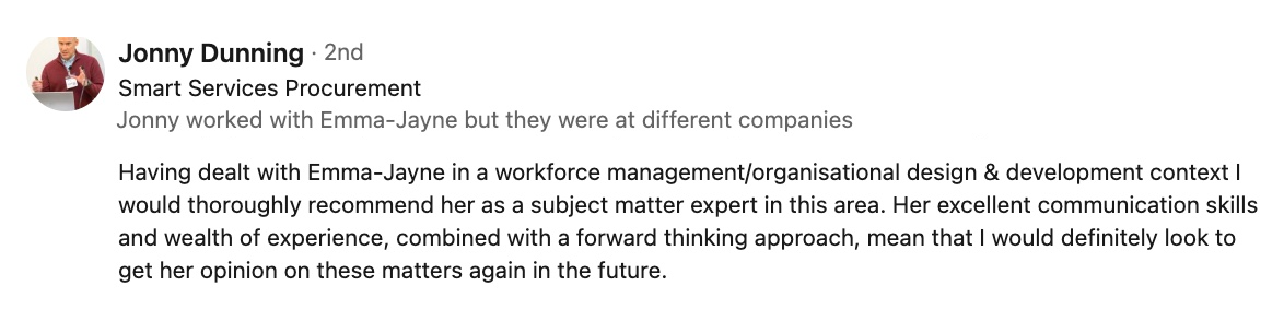 LinkedIn Recommendation 2