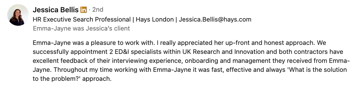 LinkedIn Recommendation 3