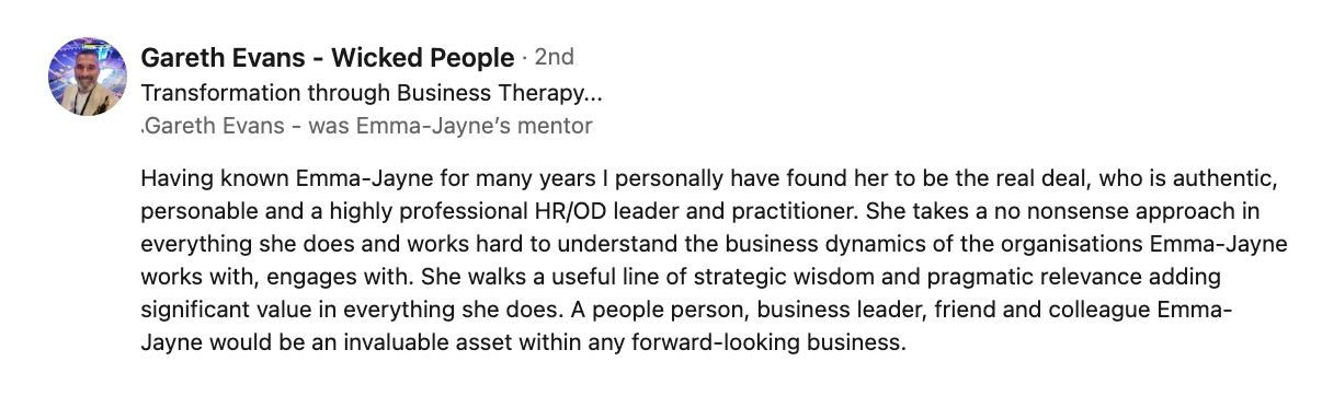 LinkedIn Recommendation 4