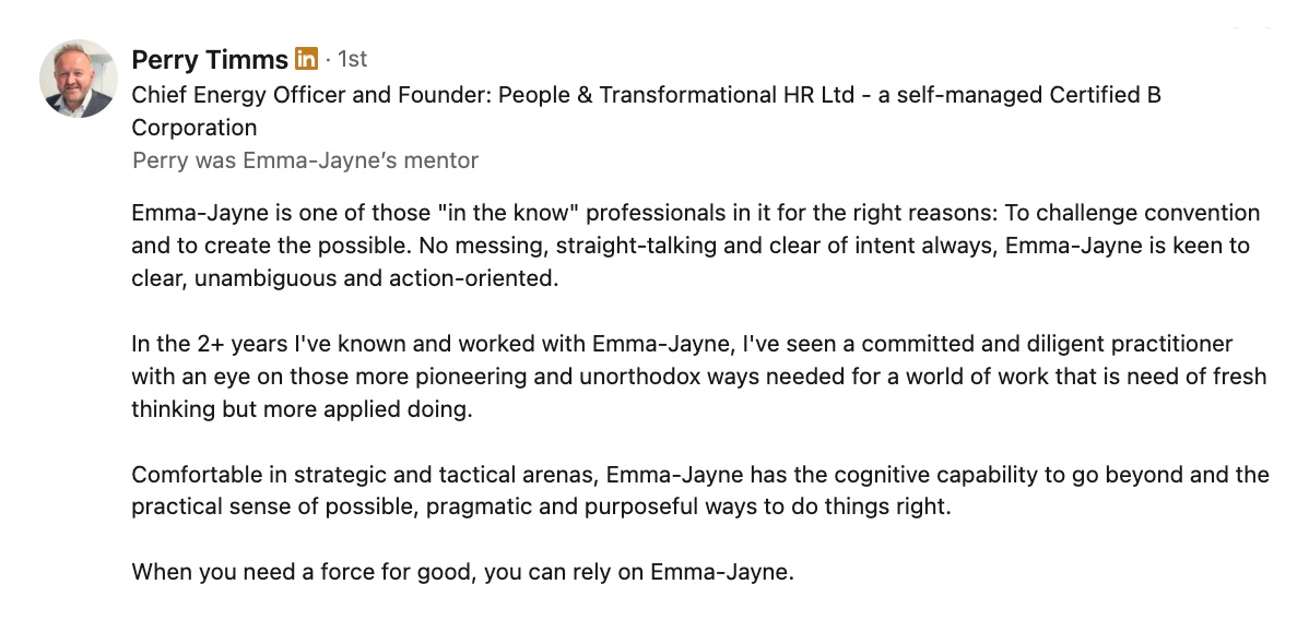 LinkedIn Recommendation 5